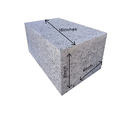 Solid Blocks(length 16 Inches X Height 8 Inch X breath 4 inch)